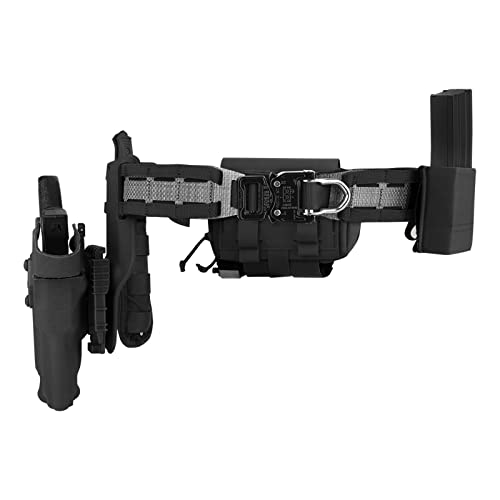 PETAC GEAR Tactical Belt Low Profile Molle Battle Cobra Belt Laser-Cut Tegris Rigid Shooting Gun Duty Belts