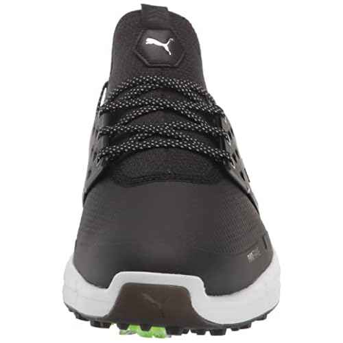 PUMA Men's Ignite Articulate Golf Shoe, Black Silver Black, 10