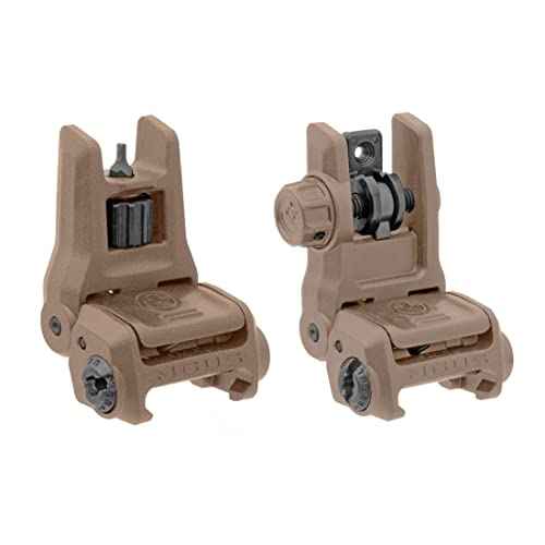Magpul MBUS 3 Front Sight Bundle with MBUS 3 Rear Sight Set, FDE, MAG1166-MAG1167