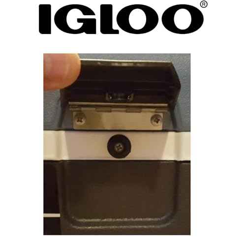 Igloo Cooler Hybrid Stainless/Plastic Latch Post & Screws, 2-Pack, Black