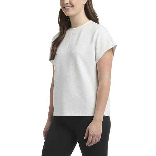 Danskin Womens Short Sleeve Crew Neck Luxe T-Shirt