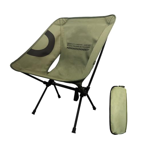 Lightweight Folding Camping Chair for Adults, Heavy Duty 270lbs Capacity Compact Backpacking Hiking Chair – Portable Durab...
