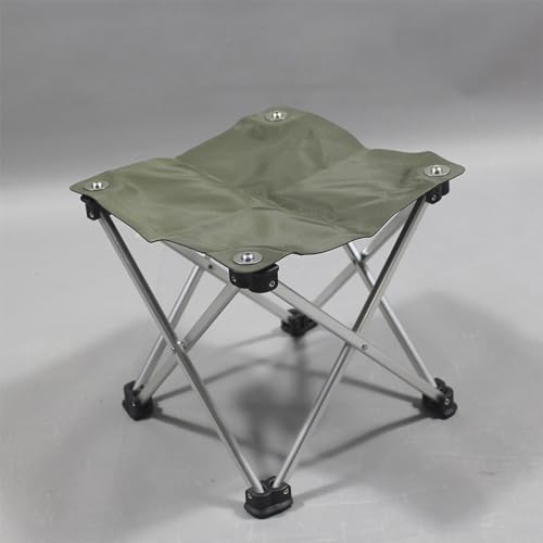 Aluminum Alloy Collapsible Square Stool, Folding Chair for Camping, Portable Folding Stool, Outdoor Collapsible Chairs, Da...