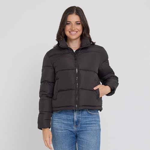 Steve Madden Cropped Puffer Jacket, Warm Winter Coats for Women, Trendy Cute Winter Jackets for Women