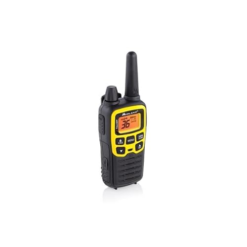 Midland¢ç - T61VP3 X-TALKER - Two-Way Radio - 36 Channel FRS- Long Range Walkie Talkie, 121 Privacy Codes, & NOAA Weather Scan & Alert Black/Yellow, 2-Pack