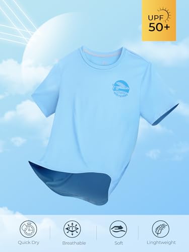 NORTHYARD Mens Swim Shirt Rash Guard UPF 50+ Quick Dry Short Sleeve Fishing Shirts Sun Protection Shirt Beach Water Swimming