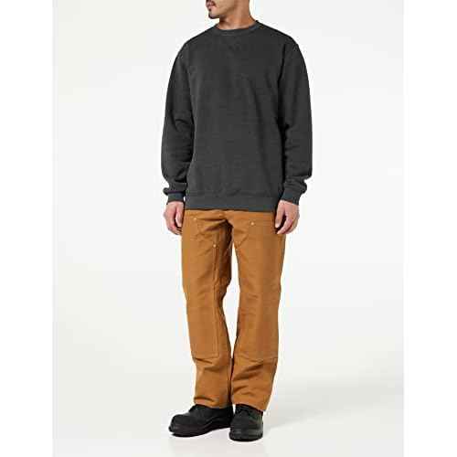 Carhartt mens Midweight Crewneck (Big & Tall) Sweatshirt, Carbon Heather, 3X-Large Tall US