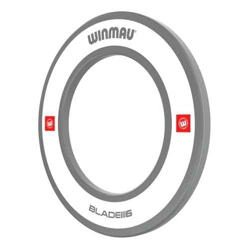 Winmau Dart Board Surround Ring - Pro Line 1.0 & 2.0 Red, Blue, Black & White Dartboard Surround - Backboard Wall Protector
