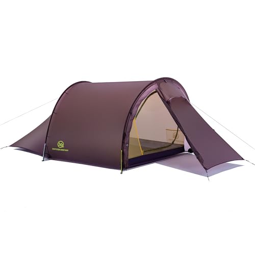 WindQuester Gale Lite 2 Ultralight 2-Person Tunnel Tent – 2.89 lb, Double Silicone-Coated Fabric, Compact 3-Season Backpac...