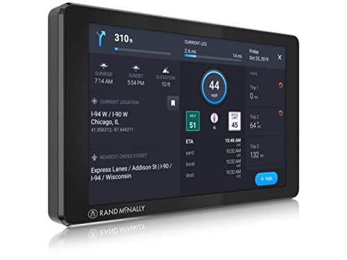 Rand McNally TND 750 7-inch GPS Truck Navigator with Built-in Dash Cam, Easy-to-Read Display and Custom Truck Routing (Ren...