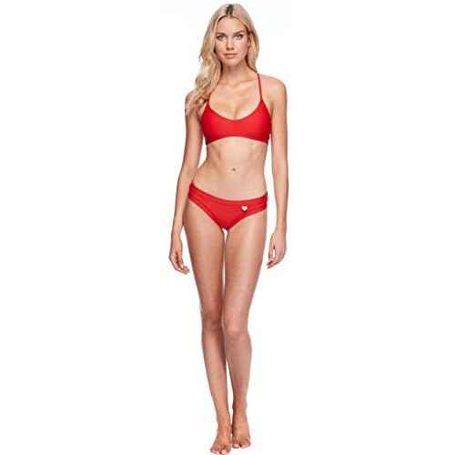 Body Glove Women's Smoothies Alani Solid Strappy Back Halter Bikini Top Swimsuit