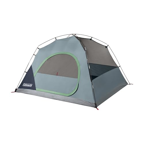 Coleman Skydome Tent with 5 Minute Setup, 2/4/6/8-Person Weatherproof Tent with Rainfly & Carry Bag, 20% More Headroom Tha...