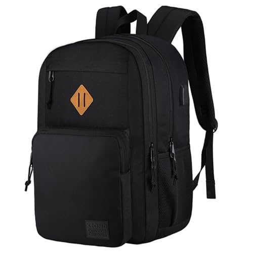 KEOFID Travel backpack for Men and Women, Anti Theft Laptop Backpack with USB Charging Port for Work, Large Bag for Colleg...