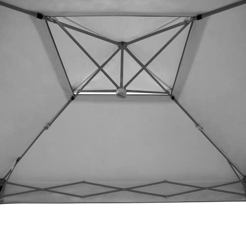 E-Z UP Patriot ONE-UP Technology Vented Shelter, 10' x 10', Steel Grey