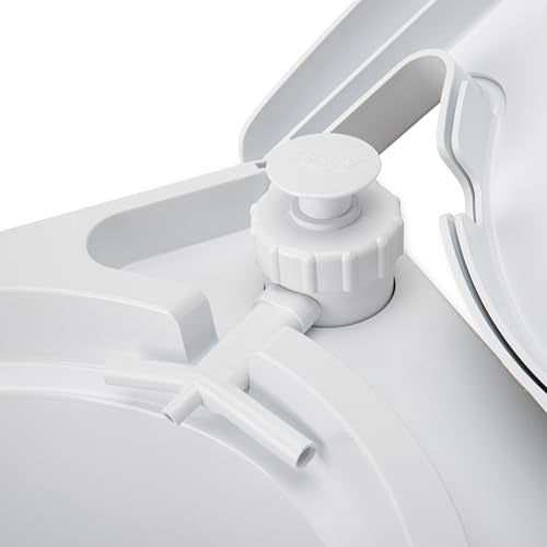 Camco RV Premium Travel Toilet - Features a 5.3-Gallon Detachable Holding Tank, Pump Flush Design & Spring-Loaded Latch (4...