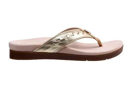 REVITALIGN Women's Laguna Slide Sandal, Gold, 8