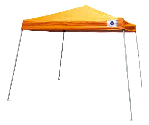 Impact Canopy 10x10 Slant Leg Pop up Canopy Tent Orange-No Sidewall