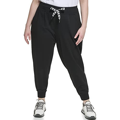 DKNY Womens Mid Rise Drawstring Joggers