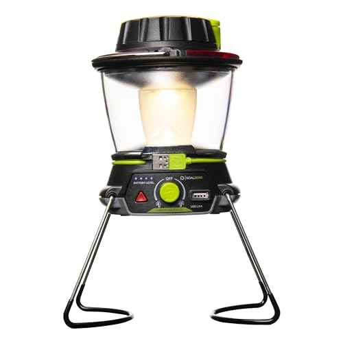Lighthouse 600 Multi Functional Adjustable Light Perfect for Camping, Outdoor Events, or Emergency use Lumens USB Charging of Phones and Small Devices Long-Lasting Lithium Battery.