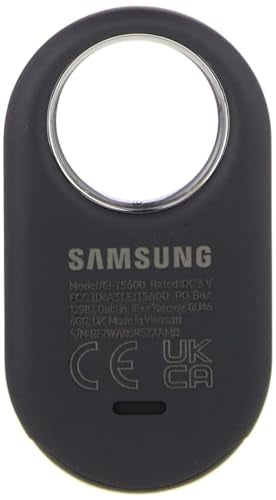 Samsung SmartTag2 (2023) Bluetooth + UWB, IP67 Water and Dust Resistant, Findable via App, 1.5 Year Battery Life - Black (...