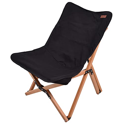 Peace Park Camping Chair, Outdoor Chair Wood Chair, Foldable, Compact, Storage Bag Included