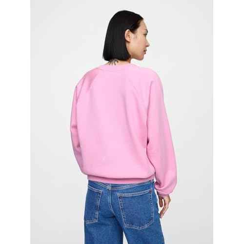 GAP womens Logo Raglan Crewneck Sweatshirt
