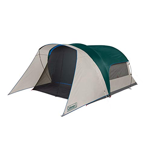 Coleman Cabin Camping Tent with Screened Porch, 4/6 Person Weatherproof Tent with Enclosed Screened Porch Option, Includes...