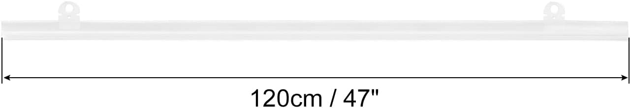 MECCANIXITY PVC Poster Hanger Rail Poster Strip Bar 120cm/47inch Clear with Clips for Poster, Map, 4 Set