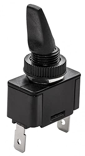 Whitecap S8076C Black Toggle Switch [On/Off]