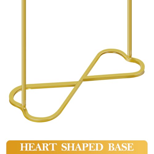 OUSHENG Wedding Welcome Sign Stand, Easel Poster Holder Metal Pictures Photo Board Rack with Heart Base for Reception Part...