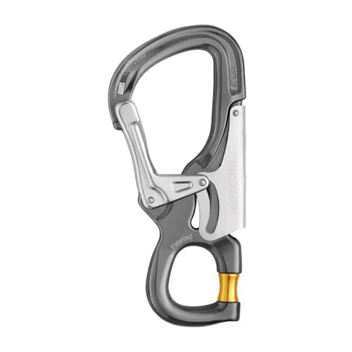 Petzl, Connector Eashook Open, Connector with gated Connection Point for Double Lanyard and Work Positioning Lanyard