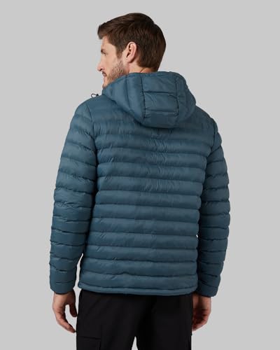 32 Degrees Heat Men’s Lightweight Packable Hooded Jacket – Water Resistant Travel Puffer