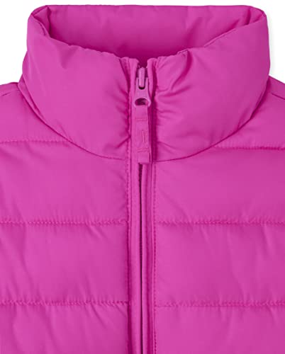 The Children's Place Girls' Medium Weight Wind-Resistant, Water-Resistant Puffer Jacket