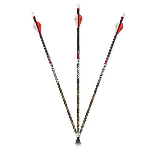 Carbon Express Maxima RED Contour SD in Mossy Oak, 6-Pack of Fletched Arrows, Available in 350 & 400 Spine