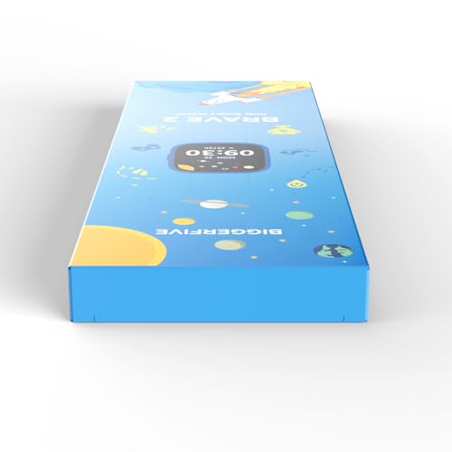 BIGGERFIVE Smart Watch for Kids No APP No Phone Needed, 1.8" Fitness Tracker Watch Pedometer, Heart Rate, Sleep Monitor, IP68 Waterproof, Step Counter, Puzzle Games for Girls Boys Teens 5-16, Blue