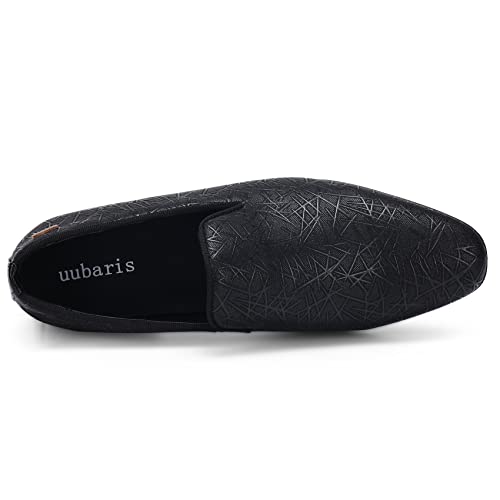 UUBARIS Mens Dress Loafers Tuxedo Suit Slip on Shoes