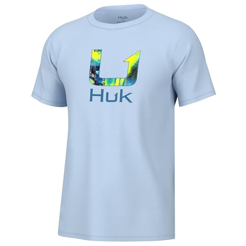 HUK Mens Fishing Graphic Tee, Performance Short Sleeve, Quick-Dry