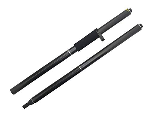 Mountlaser GPS 2 Meter 4 Section Rod， Survey Pole RTK GPS Carbon Fibre Surveying Prism Pole with Bubble for Land Surveying...