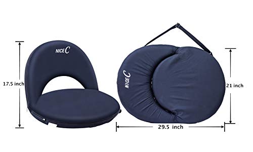 Nice C Stadium Seats, Floor Chairs, Bleacher Chairs, 10-Posisition Reclining Waterproof Cushion, Ultralight, Foldable, Ext...
