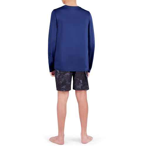 Spyder Boys Long Sleeve Rash Guard ? UPF 30+ Sun Protection, 4-Way Stretch Swim Shirt