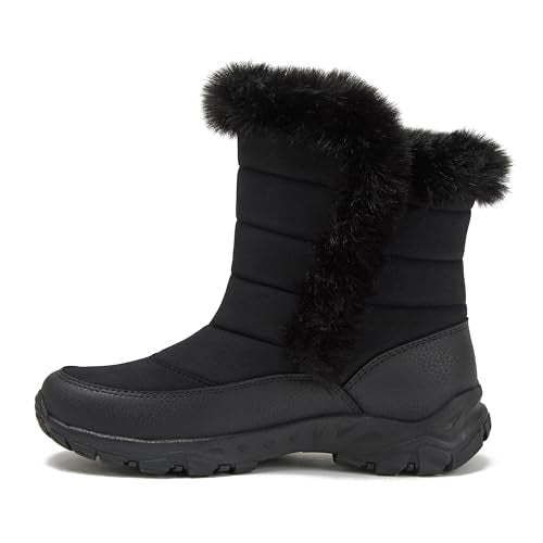 Lands' End Expedition Waterproof Insulated Womens Snow Boots, Lace Up or Slip On Winter Boots for Women, Medium or Wide Wi...
