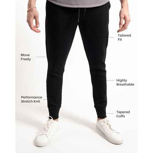 Kenneth Cole REACTION Stretch Scuba Knit Tapered Sweatpants for Men 2-Pack, Active Mens Joggers with Pockets Pack of 2