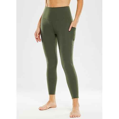 baleaf Nuleaf High Waisted Workout Leggings for Women 25" - Buttery Soft Tummy Control Gym Fitness Yoga 7/8 Pant with Pockets