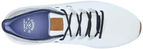 Callaway Women's La Jolla SL Golf Shoe, White/Navy, 8