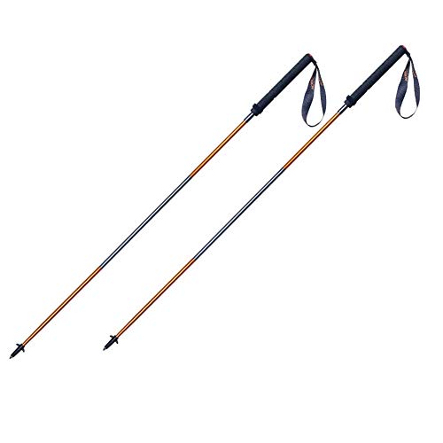 MIIKHI Trekking Poles Collapsible Hiking Pole Pair - EVA Handle 2pc Ultralight Folding Walking Sticks, Lightweight Aluminu...