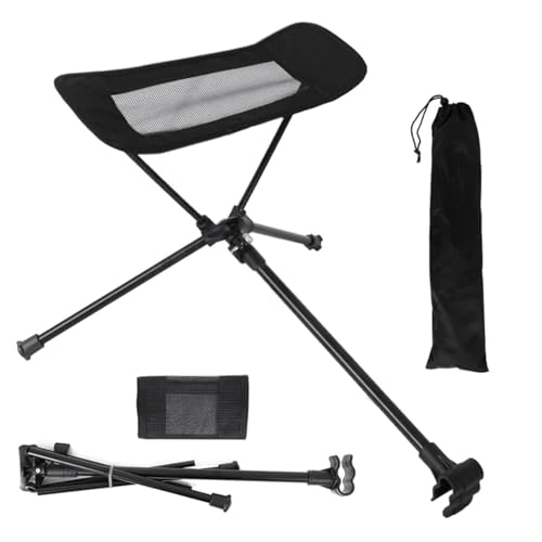 YWHWXB Portable Folding Chair Ottoman Outdoor Recliner Lazy Retractable Footrest Leg Rest Camping Moon Chair Kit for Hikin...