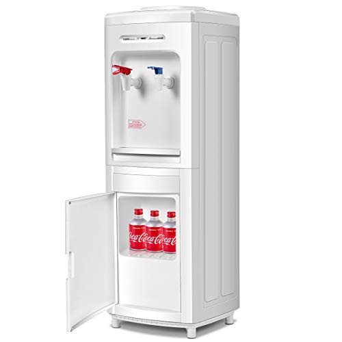 SAFEPLUS Top Loading Water Cooler Dispenser, Hot & Cold Freestanding Water Cooler Holds 5 Gallon Bottles Perfect for Home ...