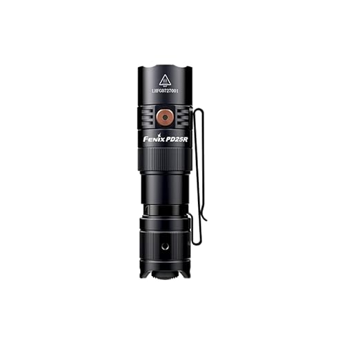 Fenix PD25R 800 Lumen LED Flashlight, Battery and EdisonBright Acc Carrying case Bundle