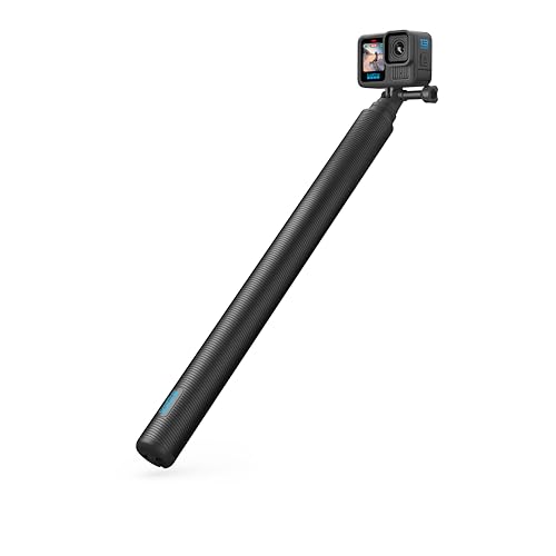 GoPro 9ft (2.7m) Carbon Fiber Extension Pole + Ultra-Light Invisible 360 Grip (Compatible with All GoPro Cameras) - Offici...