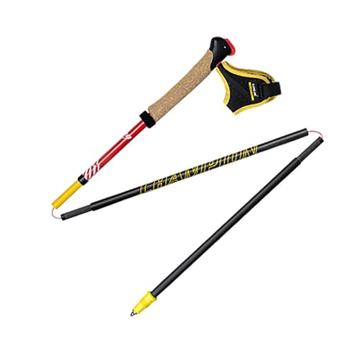 BlueField 2 Pcs Ultralight Trekking Poles, Folding Carbon Fiber Walking Sticks for Hiking with Quick Lock System for Hiking